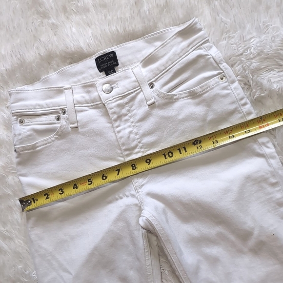 J. Crew White High Rise Crop Flare Jean Size 27 Petite - Picture 14 of 16